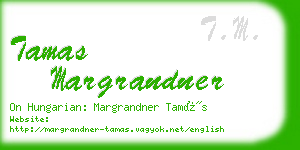 tamas margrandner business card